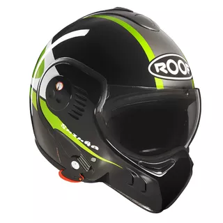 Motorcycle helmet ROOF Boxer V8 Suzuka - Black-Green