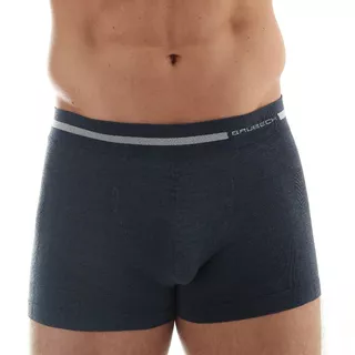 Men’s Boxer Trunks Brubeck Wool Comfort - Black - Dark Jeans