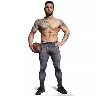 BAS BLACK Hardmen Herren Leggings - grau