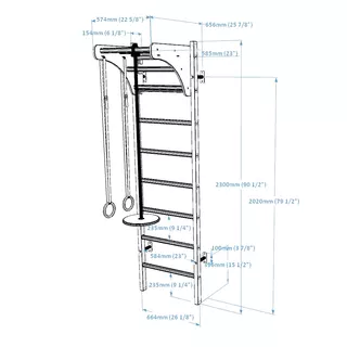 Žebřiny s příslušenstvím BenchK 211B+A076