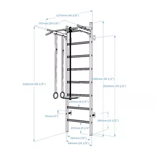 Žebřiny s příslušenstvím BenchK 221B+A076