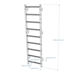 Žebřiny BenchK 700B 240x67 cm