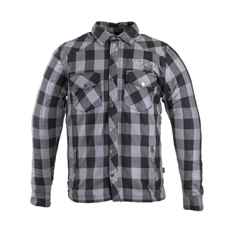 Flanelová košile W-TEC Black Heart Reginald s aramidem - šedo-černá