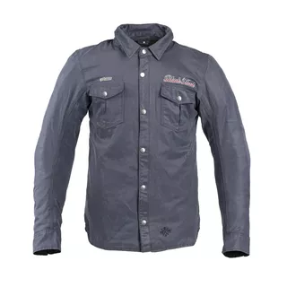 Waxed Shirt W-TEC Black Heart Ramon - Blue