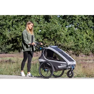 Multifunktionaler Kinderwagen Qeridoo KidGoo 1 Pro - Anthracite Grey