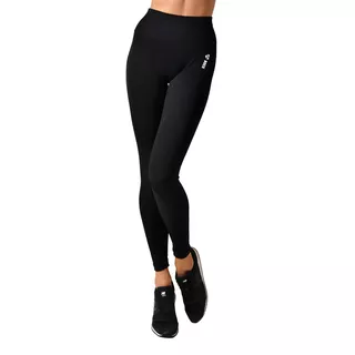 Boco Wear Black Cropped Damen Leggings nahtlos - schwarz