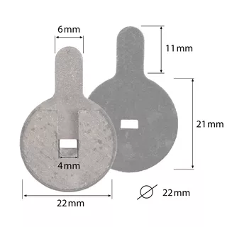 Bremsbeläge für Elektroroller W-TEC Tendeal/Tenmark (Paar)