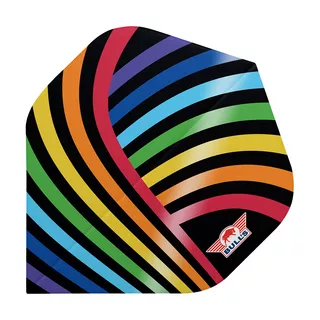 Dart Flights Bull’s Powerflite D100 Rainbow Std. – 3-Pack