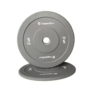 Gumový kotouč inSPORTline Bumper Plate Go 5 kg 50 mm