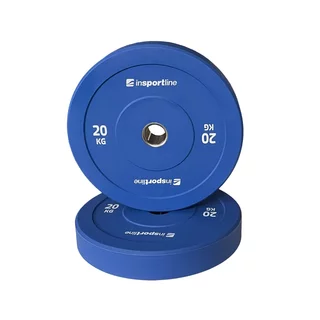 Gumový kotouč inSPORTline Bumper Plate Go 20 kg 50 mm