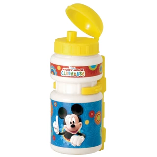 Die Kunststoff-Flasche mit dem Halter Mickey Mouse