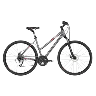 Dámsky crossový bicykel KELLYS CLEA 90 28" - model 2019 - Black Aqua - Dark Coral