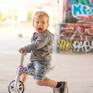 Children's Tricycle – Balance Bike 2in1 Chillafish Bunzi FAD - When Monsters Meet Stars