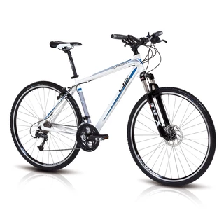 Crossový bicykel 4EVER Credit 2013 - kotúčové brzdy - bielo-modrá
