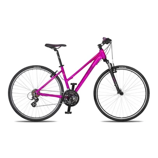 Women’s Cross Bike 4EVER Flame 28” – 2019 - Black-Red - Pink
