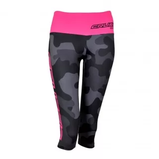 CRUSSIS 3/4 Leggings grau-rosa