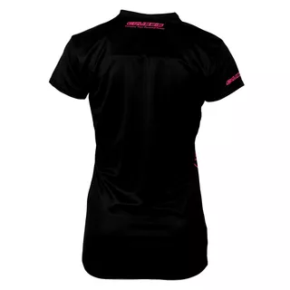 CRUSSIS Damen T-Shirt schwarz-fluo pink