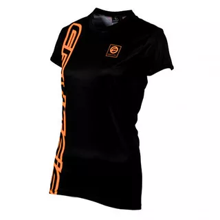 Women’s Short Sleeved T-Shirt CRUSSIS Black-Orange - Black-Orange