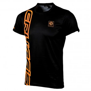 Pánské triko s krátkým rukávem CRUSSIS černo-oranžová - černo-oranžová, XL
