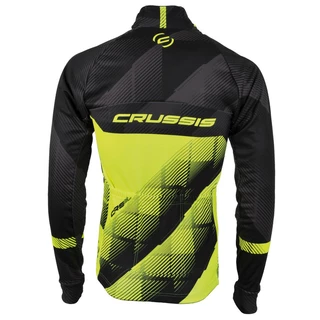 Men’s Cycling Jacket CRUSSIS Black-Fluo Yellow - Black-Fluo Yellow