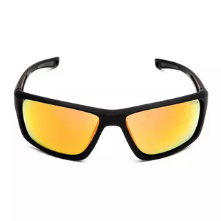 Granite Sport 24 Sport Sonnenbrille - schwarz mir orangen Gläser