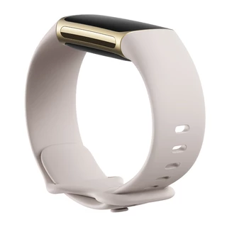 Fitness náramek Fitbit Charge 5 Lunar White/Soft Gold Stainless Steel