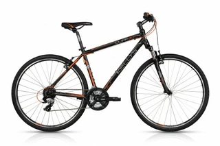 Cross kerékpár Kellys CLIFF 30 28" - fekete-narancs