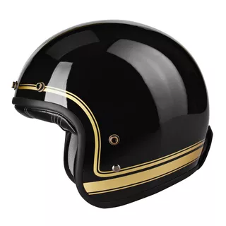 Moto přilba Lazer Conga Cosmo - Black Gold Glossy