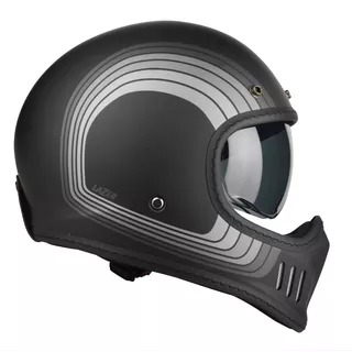 Moto přilba Lazer Cross TT Line Grey - Black Grey Matt