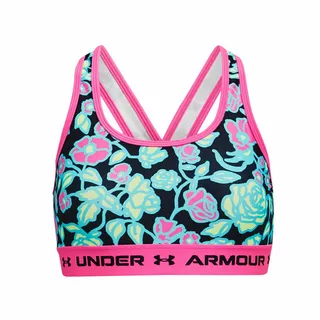 Girls’ Sports Bra Under Armour Crossback Mid Printed - Black