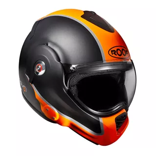 Moto prilba ROOF Desmo Flash Mat - 2.akosť - oranžová