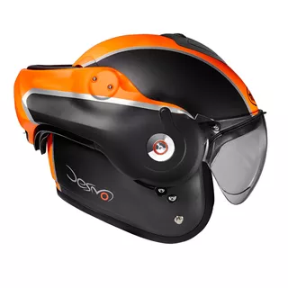 Moto prilba ROOF Desmo Flash Mat - 2.akosť - oranžová