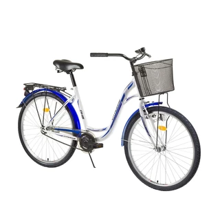 Női városi kerékpár DHS Citadinne 2632 26"- 2015 modell - fehér-kék - fehér-kék