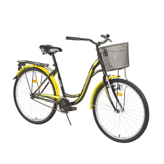 Női városi kerékpár DHS Citadinne 2632 26"- 2015 modell - lila - fekete-sárga