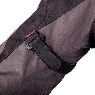 Dámská moto bunda W-TEC Barbata - černo-šedo-růžová