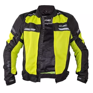 Men’s Summer Motorcycle Jacket W-TEC Saigair - Fluo Yellow-Gray, 3XL