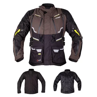 Moto bunda W-TEC Daimick - černo-šedá - černo-šedá