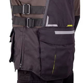 Moto bunda W-TEC Daimick - černo-šedá