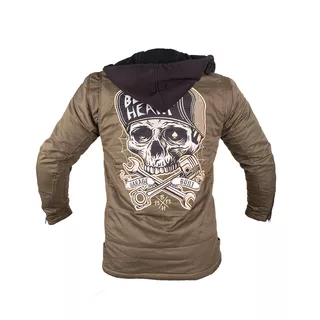 Pánská bunda W-TEC Black Heart Hat Skull Jacket s aramidem - 2.jakost - khaki