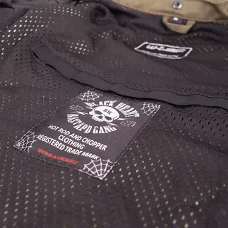 Pánská bunda W-TEC Black Heart Hat Skull Jacket s aramidem - 2.jakost - khaki