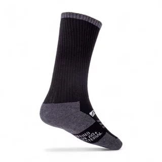 Merino Mid-Calf Socks inSPORTline Meritic Crew AG+ Antibacterial - Black-Grey