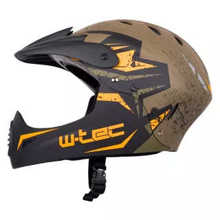 Каска Downhill W-TEC Campanero- зелен мат