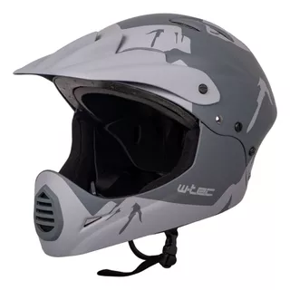 Каска Downhill W-TEC Campanero- сив мат