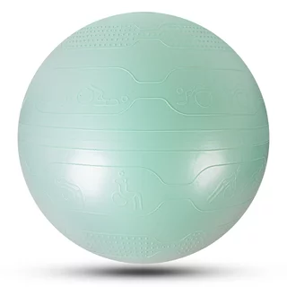 Piłka gimnastyczna fitness inSPORTline Stretch Ball 75 cm - Czarny - Miętowy