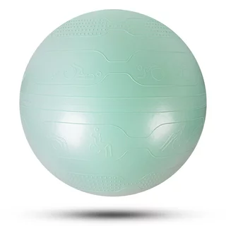 Piłka gimnastyczna fitness inSPORTline Stretch Ball 65 cm - Czarny - Miętowy