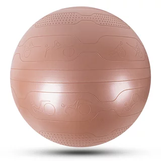 Piłka gimnastyczna fitness inSPORTline Stretch Ball 75 cm - Czarny - mus mokka