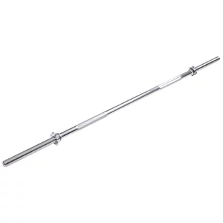 Vzpěračská tyč inSPORTline Welenorty rovná 220cm/30mm se závitem a objímkami