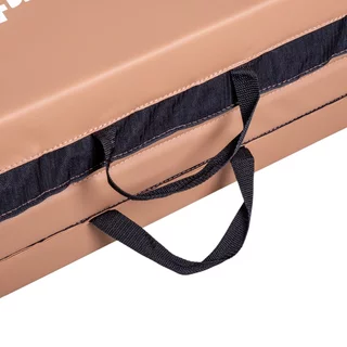 Skládací gymnastická žíněnka inSPORTline Kvadfold 200x120x5 cm - hnědá