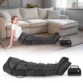 Kompresní masážní systém inSPORTline Compisimo s kompresními unisex kalhotami - 6 překrývajících se komor