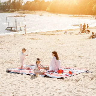 Picnic Blanket inSPORTline Livetino 300 x 200 cm - Hibiscus Night